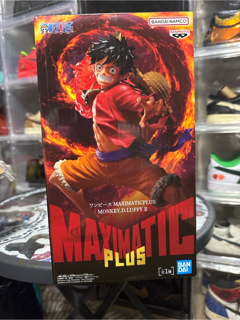 Bandai MaximaMonkey D. Luffy Action Figure - Red Jacket, Orange Shorts